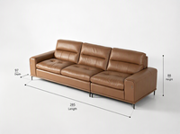 Luxus-Couch Wohnzimmer-Sofa Luxus-Ledersofa-Set Italienisches Ledersofa-Set Modulares Ecksofa Modernes Ecksofa-Set