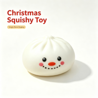 Boîte Mystère de Noël : Jouet Squishy en Farine et Maltose, Doux, à Rebond Lent, Sensation Nuageuse, Anti-Stress et Fidget