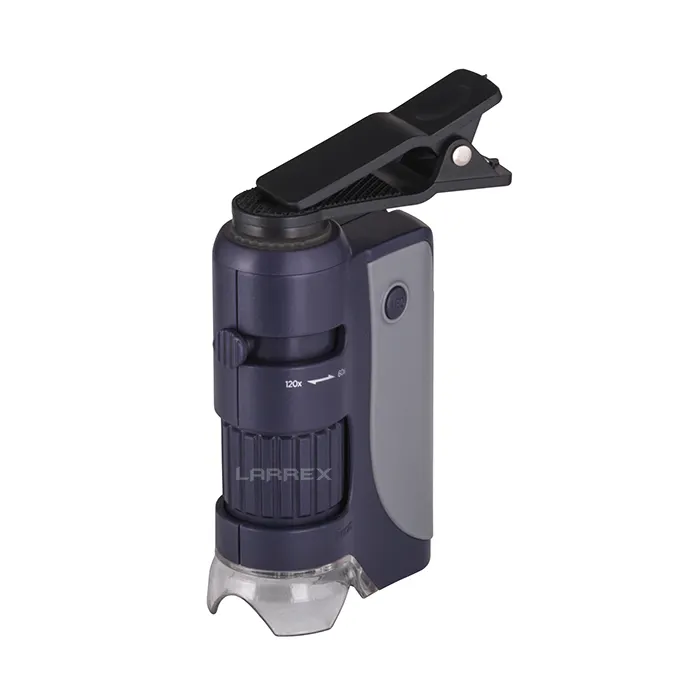 Educational Mini LED Light Portable Handheld 70-140X Clip Magnifier Loupe Pocket Micro Microscope for Kids Student Exploration