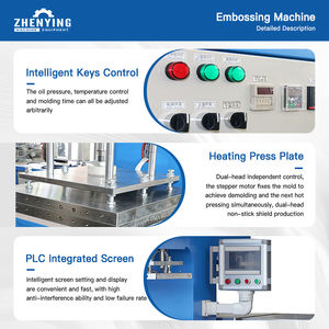 אוטומטי 3D סיליקון חום הבלטות הבלטות לוגו על בד טקסטיל חולצות - Product Image 2