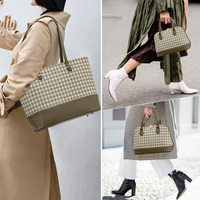 Tas Wanita Model Terbaru 2026 4pcs/set Set Tas Fashion 4 in 1 Bahan Kulit PU Dompet Tas Jinjing Tas Selempang untuk Wanita Tas Mewah