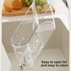 Hot Selling 4L Clear Plastic Cold Kettle Refrigerator Cool <b>Water</b> Drink Pot with Faucet Food Storage & <b>Container</b> - Product Image 4