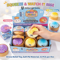Jouet Squishy Ravioli Mystère, Jouet Promotionnel Anti-Stress à Presser, Jouet Sensoriel Fidget en Forme de Ravioli Cuit à la Vapeur pour Enfants de 3 Ans et Plus, Matériau PU