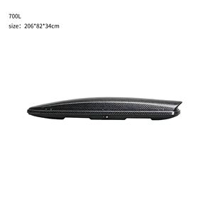 Boîte de rangement de toit universelle de qualité supérieure 700L Haute capacité 70 kg Étanche pour une utilisation quotidienne en famille Style fibre de carbone - Product Image 2