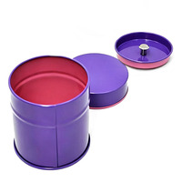 Boîte à thé portable en fer scellée en gros. Boîte en métal de qualité alimentaire, idéale pour stocker le thé et la poudre de matcha en voyage.