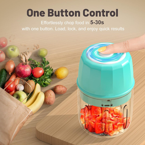 Electric Mini Food <b>Chopper</b> 250ML Portable USB Charging Mini Food Slicer for Garlic Onion <b>Vegetables</b> Chili Ginger - Product Image 3