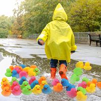 Mini canard de bain multicolore en vrac flotteur canard bébé jouet de bain pour douche fête d'anniversaire faveurs cadeau salle de classe été plage piscine fête