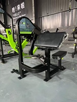 Machine à curls à charge libre, série trois rails, réglage multiple des sièges, 5 profils de résistance, acier inoxydable, usage commercial pour salle de sport