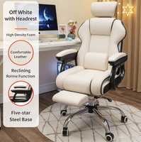 Chaise de jeu ergonomique minimaliste moderne avec base en métal et roulettes courbes, chaise pivotante pour e-sport, idéale pour la maison et le bureau