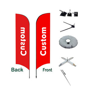 Banderas de Playa Promocionales para Empresas, Banderas de Plumas Personalizadas para Eventos Corporativos, Banderas de Fibra de Carbono de Poliéster para Exteriores - Product Image 4