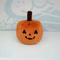 Coussin en peluche citrouille d'Halloween en velours coréen, rembourré de coton PP, doux, pour décoration intérieure et jouet