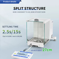 Balance analytique 0.00001g laboratoire balance électronique de haute précision balance numérique poids mètre LCD