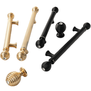 Nordic Zinc Alloy Pulls Handles Gold Brass Brushed/<strong>Black</strong> for Cabinet Drawer Bathroom Kitchen Dresser Bedroom <strong>Doors</strong> | Furniture - Product Image 2