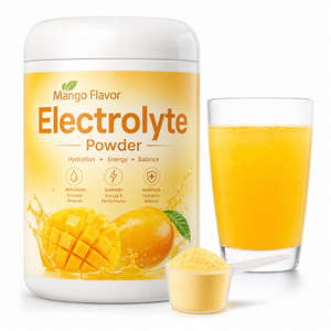 Polvo Electrolítico con Sabor a Mango OEM/ODM con <span class=keywords><strong>Magnesio</strong></span> <span class=keywords><strong>y</strong></span> Sal del Himalaya que Promueve la Recuperación <span class=keywords><strong>y</strong></span> el Equilibrio Electrolítico - Product Image 1
