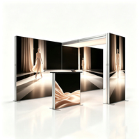 Support d'affichage lumineux modulaire sans cadre en aluminium SEG avec éclairage LED personnalisable pour les salons professionnels de cosmétiques et de mode