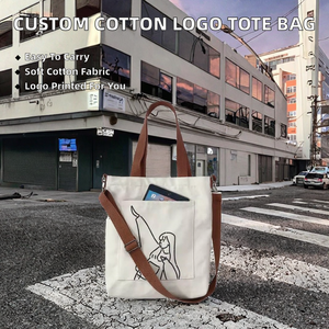 Bolsos de Mano de Lona con Logotipo Personalizado, Estilo Nuevo, Bolsos Cruzados Casuales para Mujer con Cierre de Cremallera - Product Image 2