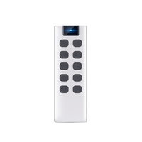 Transmisor de Fábrica 433Mhz 1-10 Teclas Código Variable Control Remoto con Pantalla para Puerta de Garaje Casa Inteligente YET2169