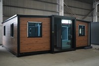 Maisonnette préfabriquée mini de 20 pieds sur roues, kit de cabane en bois moderne, bâtiment de jardin, maison conteneur préfabriquée
