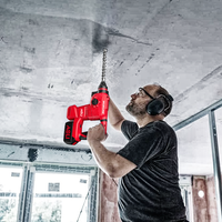 Marteau perforateur portable sans fil haute puissance au lithium, léger et rotatif, pour béton, pierre, bois, plastique, acier inoxydable