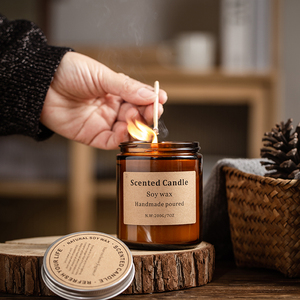 Vente en gros aromathérapie guérison décoration <span class=keywords><strong>de</strong></span> la maison pot en verre vintage avec couvercle 100% cire <span class=keywords><strong>de</strong></span> soja naturelle en boîte <span class=keywords><strong>bougie</strong></span> <span class=keywords><strong>parfum</strong></span>ée - Product Image 3