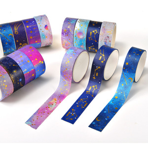 Custom cute washi tape Gold Foiled Elegant Washi Set with washi tape stickers