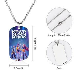 Nouveau Collier Pendentif N40 en Acier Inoxydable, Motif Chien KPOP, Étanche et Inaltérable, Style Kpop pour Hommes et Femmes - Product Image 4