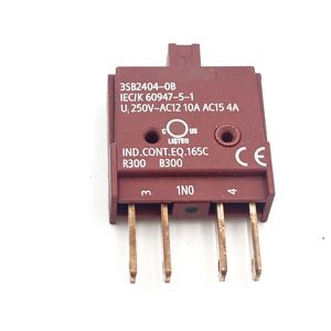 Connecteur plat de contact auxiliaire 3SB2404-0B 1 NO de qualité supérieure, borne de connexion IP40 CE RoHS pour appareils de commande 3SB2 - Product Image 1