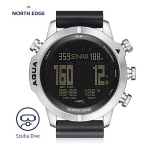นาฬิกาดำน้ำ NORTH EDGE Aqua Men Dive Computer  กันน้ำ 100 เมตร สำหรับดำน้ำแบบสกูบา NDL (No Deco Time) 50 เมตร พร้อมมาตรวัดความสูง บารอมิเตอร์ และเข็มทิศ - Product Image 2