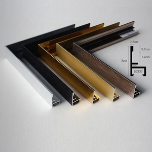 Galleria profilo in alluminio art cerchio tondo specchio cornice cornice per foto dipinti telai profili cornice - Product Image 1