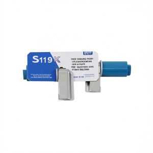 Kit de bisagras de repuesto S119K para asientos de inodoro, metálico con cubierta de plástico azul - Product Image 3