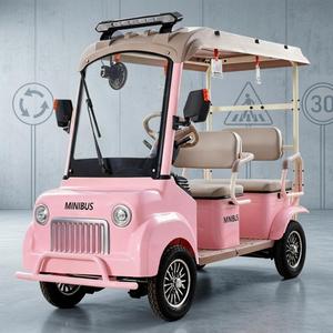 Voiture de tourisme miniature 4 places avec toit, véhicule à quatre roues à faible vitesse pour parcs panoramiques et déplacements quotidiens en famille - Product Image 3