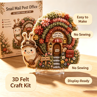 Kit DIY de Poke Art 3D en tissu, Lanterne Oiseau, Artisanat fait main pour adultes, Kit de décoration commémorative pour la maison