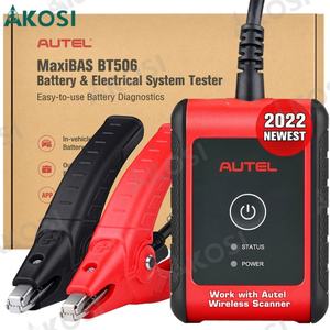 เครื่องมือวิเคราะห์ระบบไฟฟ้าและแบตเตอรี่รถยนต์ของ BT506 Autel Maxibas ของแท้ทำงานร่วมกับแท็บเล็ต autel - Product Image 1