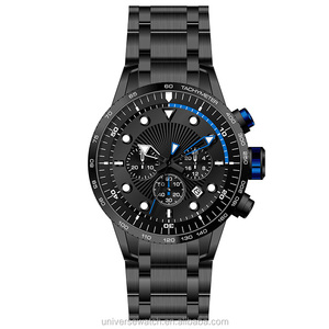 Montres de luxe pour hommes Calendrier minimaliste Montres <span class=keywords><strong>chrono</strong></span> sport date lumineuse et étanche en acier inoxydable U2698 - Product Image 1