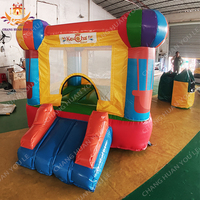 Château gonflable Moonwalk à ballon d'air chaud, château gonflable, trampoline, souffleur d'air, famille, enfants, jardin, 2x3m, capacité de 300 kg, 5 à 10 personnes