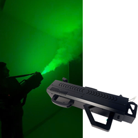 Pistolet à fumée électrique/pistolet à étincelles froides pour mariage, discothèque, fête, avec valise noire personnalisée et lumière multicolore, 1500W, professionnel