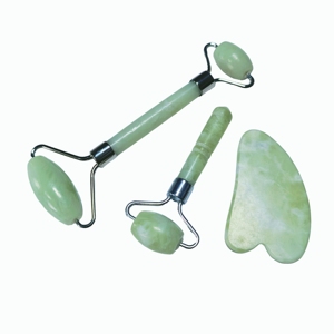 ชุดหินหยกซิ่วหยานสำหรับนวดหน้า 3 in 1 ชุดลูกกลิ้งหยกและกัวซา - Product Image 6