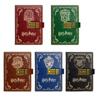 Carnet de notes A5 à pages colorées, thème Crypte des Quatre Maisons, style Fantasy Sci-Fi, coffret cadeau pour enfants et étudiants