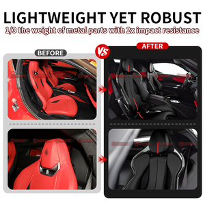 เบาะนั่งรถแข่งคาร์บอนไฟเบอร์แบบแห้งสำหรับ Ferrari SF90-458-488-812-F8-296GTB Speciale - Product Image 5