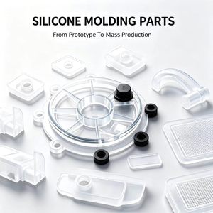 Fabricant de pièces en caoutchouc silicone moulées sur mesure OEM ODM, joints, garnitures, passe-fils, bouchons, moulage par compression - Product Image 1
