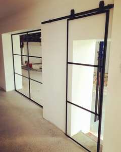 Оригинальный производитель, изготовленная на заказ раздвижная дверь для стальной двери сарая, готовая поверхность для разделения помещений и складских помещений - Product Image 6