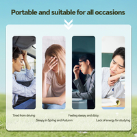 Inhalateur nasal d'aromathérapie portable de poche, extrait naturel de menthe aux herbes, soulage la fatigue, aide à rester éveillé, inhalateur nasal tête de Bouddha