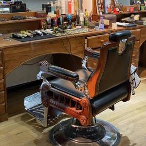 เก้าอี้ตัดผมหรูหรา DM สำหรับช่างทำผม เก้าอี้จัดแต่งทรงผม เก้าอี้ตัดผมในร้านเสริมสวย เก้าอี้ตัดผมแบบมีที่วางแขน เก้าอี้ตัดผมชาย - Product Image 5