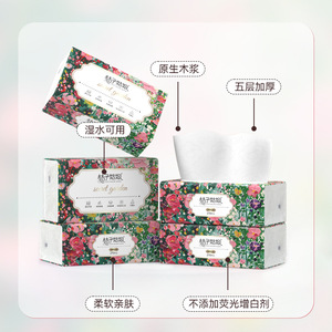 Orange Girl – mouchoirs en papier pour le visage, 12 paquets de 270 feuilles, boîte de mouchoirs gaufrés doux à cinq couches, pour la maison et le bureau - Product Image 2