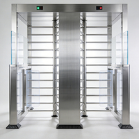 Tourniquet de sécurité pleine hauteur RFID à voie unique pour salle de sport, résistant à la corrosion, aux intempéries, anti-collision arrière et anti-escalade