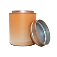 Boîtes rondes en métal pour thé et café avec logo personnalisé