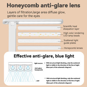 Modern yaratıcı göz koruması katlanır masa lambası ofis çalışması okuma ledi masa lambası ile kalemlik - Product Image 6
