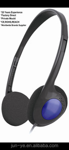 Giá thấp có dây Ánh Sáng Trọng lượng máy tính headphone với Boom Mic 3.5 mét cắm cho nghiên cứu trên PC và máy tính xách tay - Product Image 4