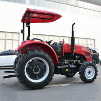 Tracteurs agricoles, mini tracteur agricole 4x4, tracteur à roues avec chargeur frontal et pelle arrière