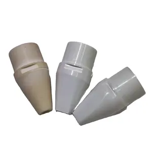 Kustom 95 ~ 99% Alumina Ceramic Nozzle industri suhu tinggi dan tahan aus keramik cair atau Gas Nozzle